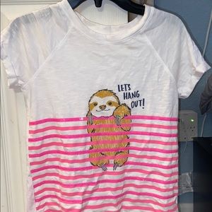 sloth design shirt